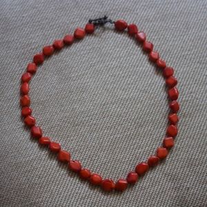 Red stone necklace